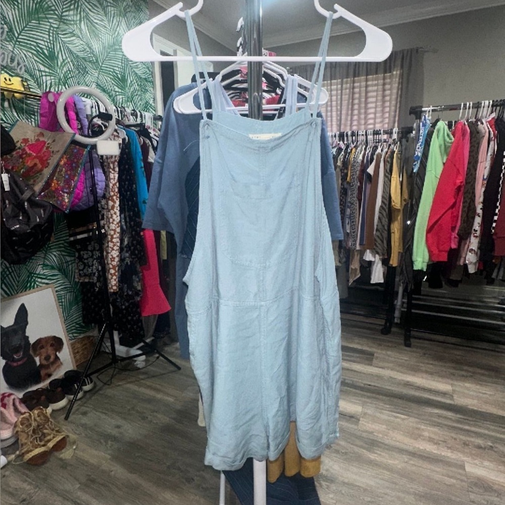 EUC Boho Soft Denim Romper🩵🌾🌼